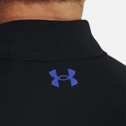 Under Armour Performance Blocked Golf Polo Shirt -Calla Golf Club Shop Under Armour AW22 Performance Blocked Polo Shirt 1370109 002 SHUND294 XXXL Black Versa Blue Versa Blue Model 2