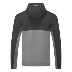 Under Armour Storm Daytona Full Zip Hoodie -Calla Golf Club Shop Under Armour AW22 Storm Daytona Full Zip Sweater 1373412 012 SWUND184 Pitch Gray Black Reflective Back