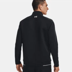Under Armour Storm Daytona 1/2 Zip Golf Sweater -Calla Golf Club Shop Under Armour AW22 Storm Daytona Half Zip Wind Top 1373409 001 WTUND093 Black Black Reflective Model 3