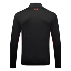 Under Armour Storm 1/2 Zip Golf Sweater 8 Under Armour Storm 1/2 Zip Golf Sweater -Calla Golf Club Shop Under Armour AW22 Storm Midlayer 1 2 Zip Sweater 1370119 003 SWUND177 S Black Radio Red Radio Red Back