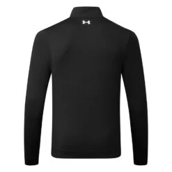 Under Armour Storm 1/2 Zip Golf Sweater -Calla Golf Club Shop Under Armour SS22 Storm 1 2 Zip Golf Sweater Black Jet Gray White 1370119 001 Back