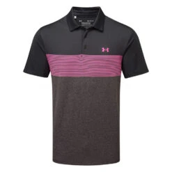 Under Armour Playoff 3.0 Low Round Stripe Golf Polo Shirt
