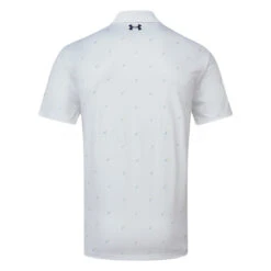 Under Armour Performance 3.0 Deuces Golf Polo Shirt 5 Under Armour Performance 3.0 Deuces Golf Polo Shirt -Calla Golf Club Shop Under Armour SS23 Performance 3.0 Deuces Polo Shirt 1377378 100 SHUND317 S White Starfruit Blue Mirage Back