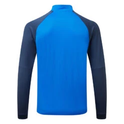 Adidas Colour Block 1/4 Zip Golf Sweater 5 Adidas Colour Block 1/4 Zip Golf Sweater -Calla Golf Club Shop adidas SS22 Colour Block 1 4 Zip Golf Sweater HE5452 Blue Rush Crew Navy back