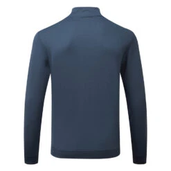 Adidas Primegreen UPF Lightweight 1/4 Zip Golf Sweater -Calla Golf Club Shop adidas SS22 Primegreen UPF Lightweight 1 4 Zip Golf Sweater Crew HF2974 Navy White Back